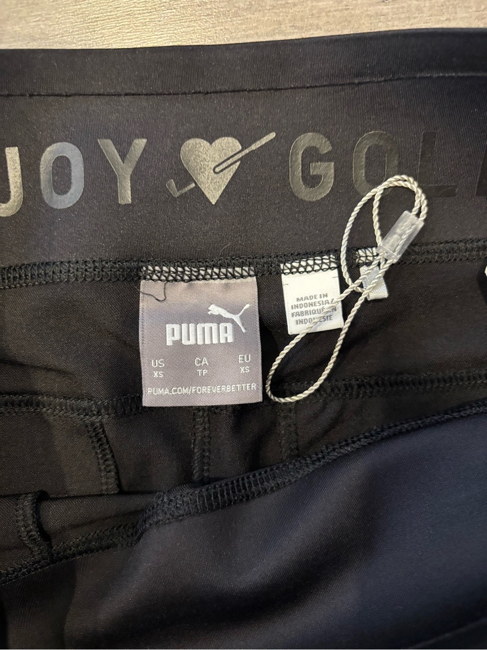 Puma Black Women's Athletic Golf Pants with Tapered Leg - Picture 8 of 11